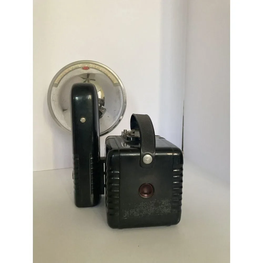 Vintage Camera With Kodak Flasholder